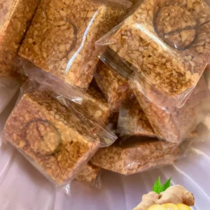 Peanut Brittle Squares +Ginger_ Peanut Brittle Squares + Ginger